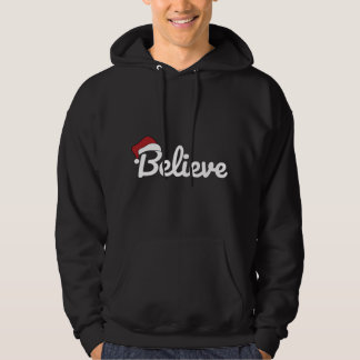 Believe Santa Cute Christmas Hoodie