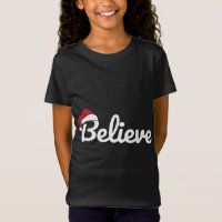 Believe Santa Cute Christmas