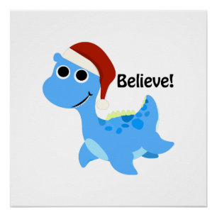 Believe! Santa Nessie Poster