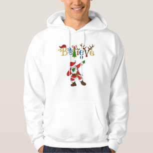Believe, Santa Striking a Pose Hoodie