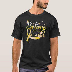 Believe Sarcoma Awareness Butterfly T-Shirt