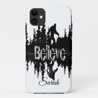 Believe Sasquatch Legend Bigfoot Art iPhone 11 Case