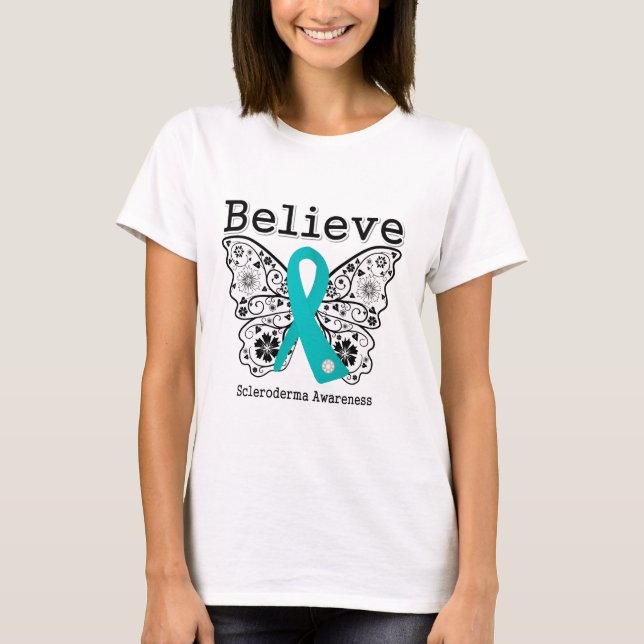 Believe Scleroderma Awareness T-Shirt (Front)