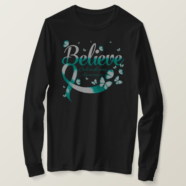 Believe SCLERODERMA Butterfly T-Shirt (Design Front)