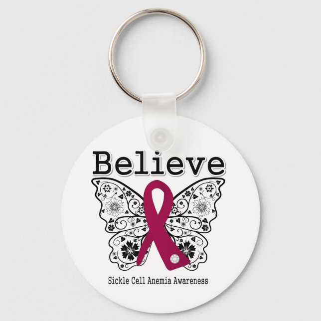 Believe Sickle Cell Anaemia Key Ring (Front)
