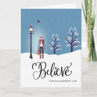 BELIEVE | Snowy Scenery With Winter Cardinal Bird