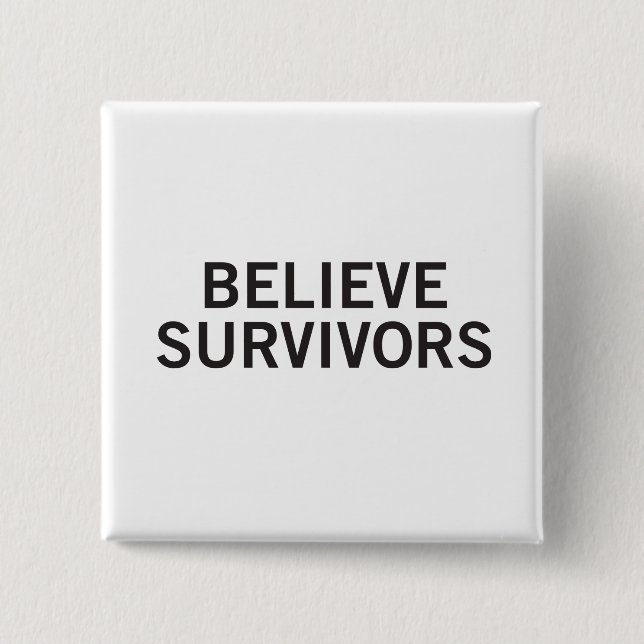 Believe Survivors 15 Cm Square Badge (Front)