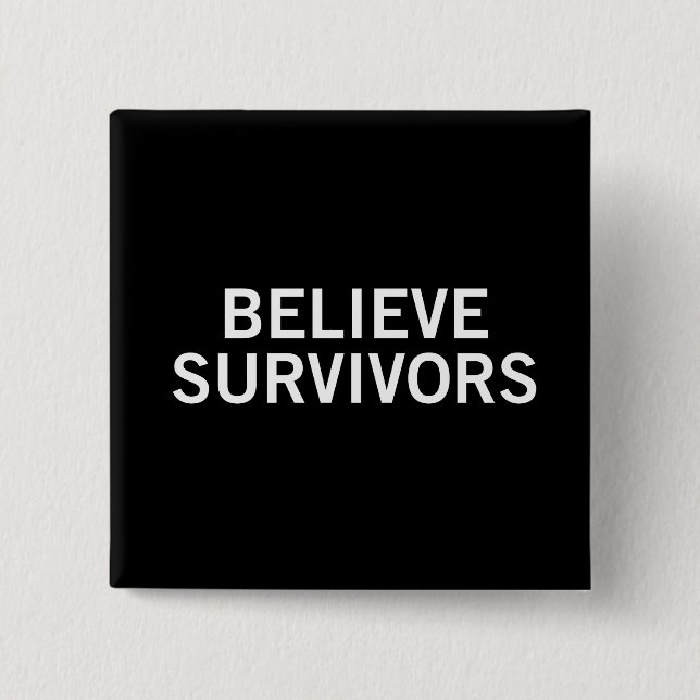 Believe Survivors 15 Cm Square Badge (Front)