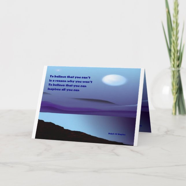Believe that you can greeting card (Front)