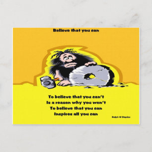 Believe that you can postcard