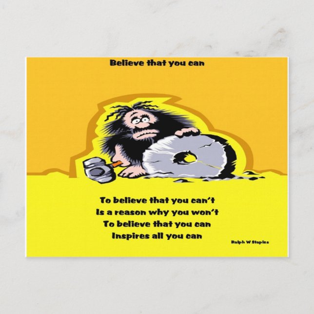 Believe that you can postcard (Front)