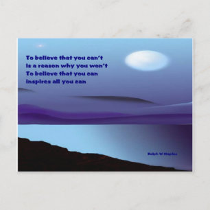 Believe that you can postcard
