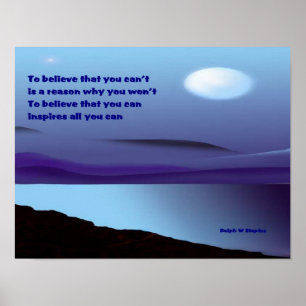 Believe that you can poster
