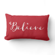 Believe — The Wonder of Christmas Lumbar Pillow