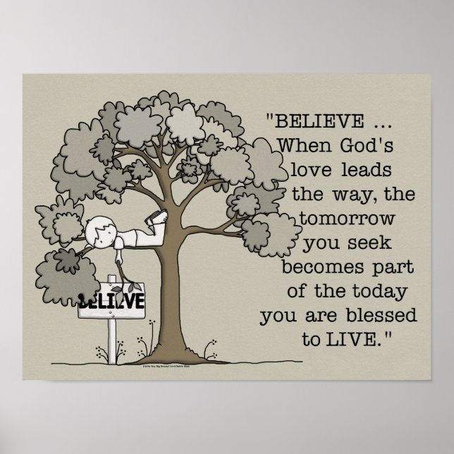 BELIEVE to LIVE-Rectangle No Border Poster (Front)