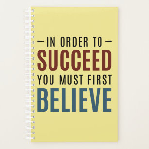 Believe to Succeed Planner