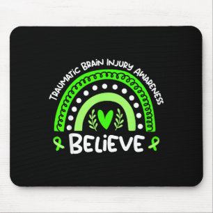 Believe traumatic brain injury awareness month mouse mat