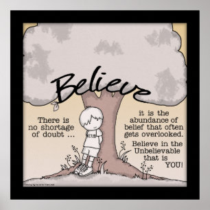 Believe Tree Poster