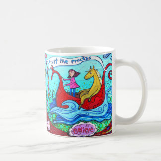 Believe + Trust The Process Coffee Mug