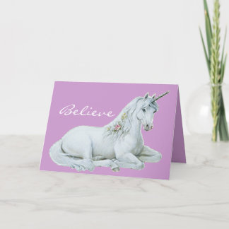 Believe Unicorn Note Card