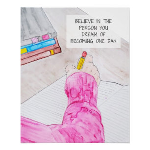 Believe Watercolor Art Print