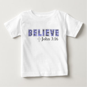 Believe With Cross Toddler Tee