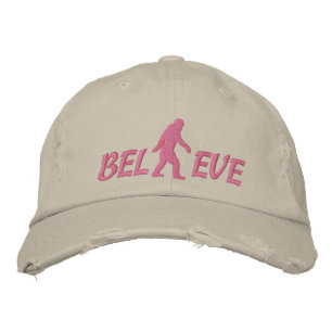Believe with large bigfoot logo embroidered hat