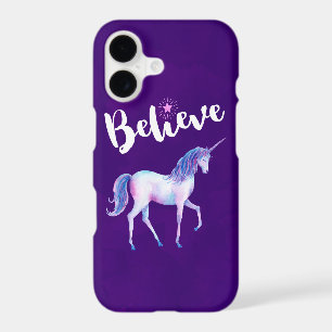 Believe with Unicorn In Pastel Watercolors