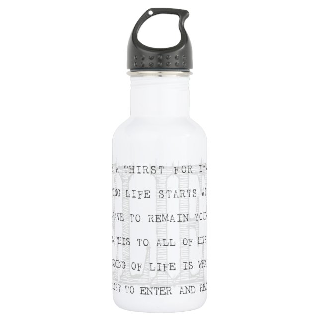 Believe Yeshua. Christian 532 Ml Water Bottle (Front)