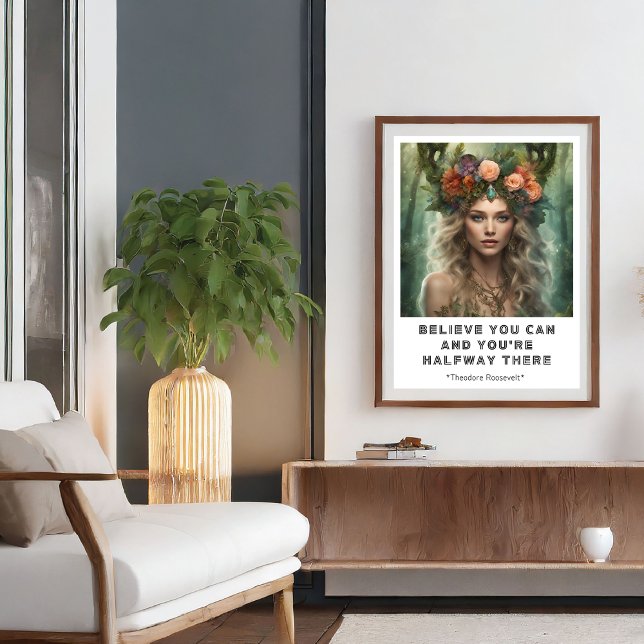 Believe You Can Motivational Quote Poster (Believe You Can Motivational Quote Poster)