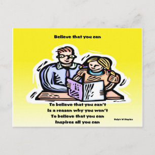 Believe you can postcard