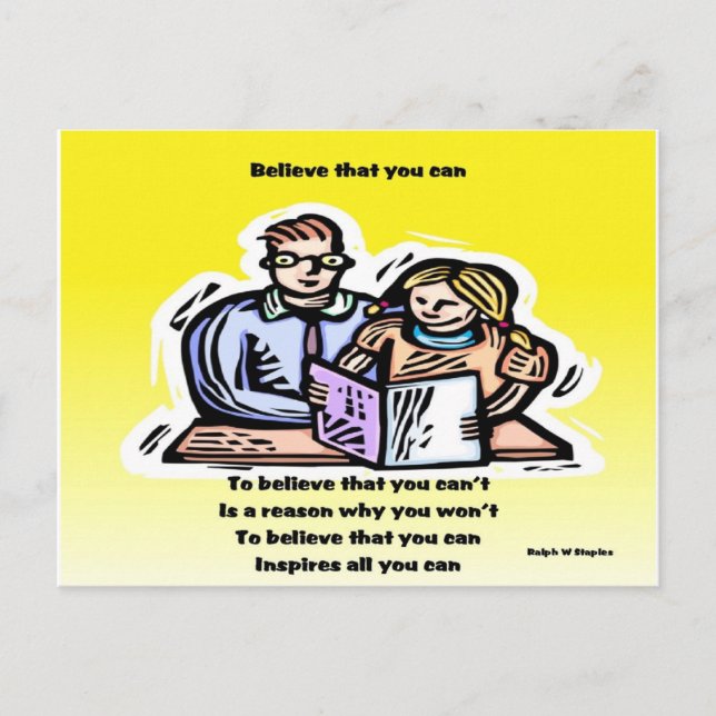 Believe you can postcard (Front)