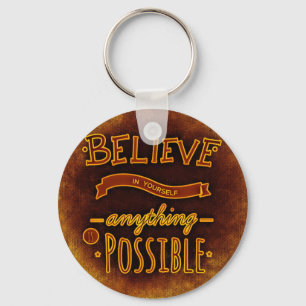 Believe yourself key ring