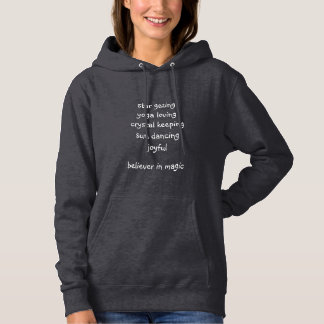 believer in magic hoodie (dark grey)