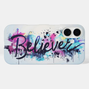 Believer Slogan Graffiti iPhone 16 Case