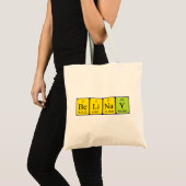 Belinay periodic table name tote bag (Front (Product))
