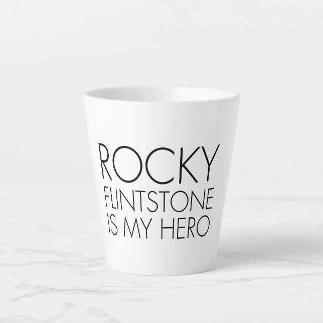 Belinda Blinked Rocky Flintstone Latte Mug (Front)