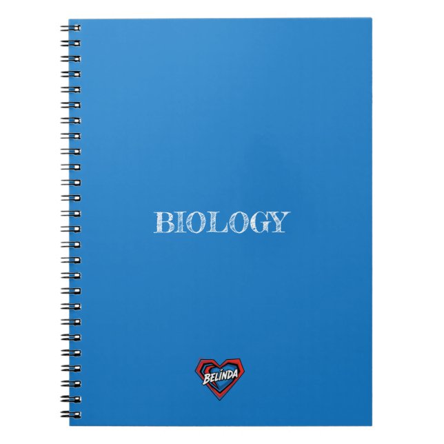 Belinda Heart Blue Notebook (Front)