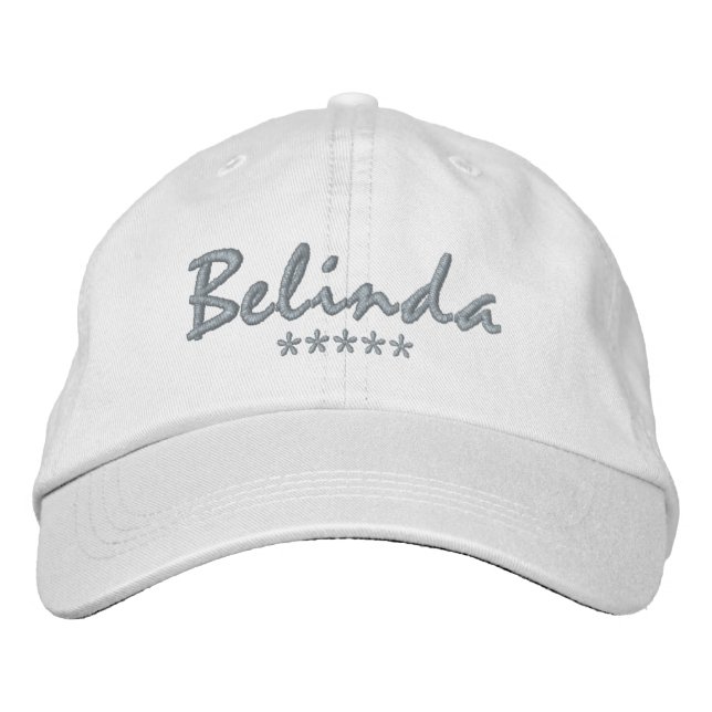 Belinda Name Embroidered Hat (Front)