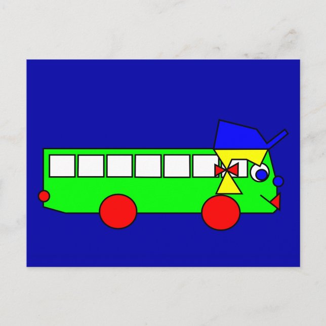 Belinda the Bus Postcard (Front)