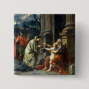 Belisarius Begging for Alms, 1781 15 Cm Square Badge