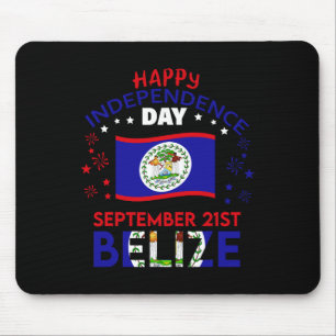 Belise 43rd Independence Day Belizean Pride Belise Mouse Mat