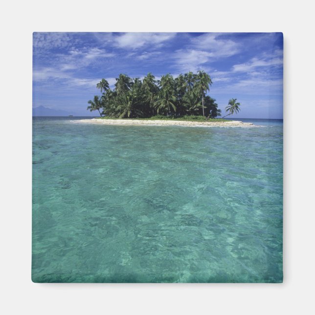 Belise, Barrier Reef, Unnamed island or cay. Magnet (Front)