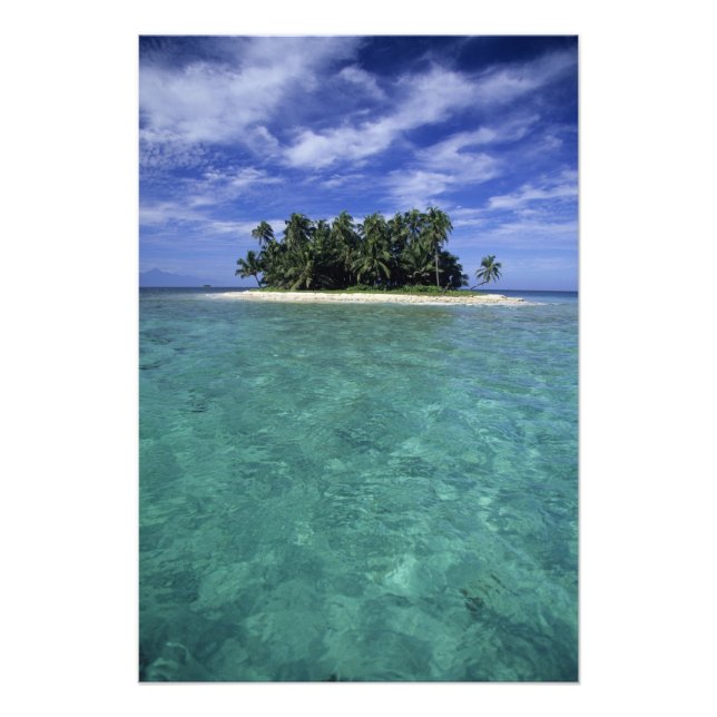 Belise, Barrier Reef, Unnamed island or cay. Photo Print (Front)