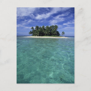 Belise, Barrier Reef, Unnamed island or cay. Postcard