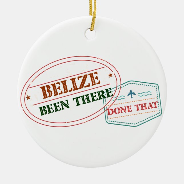 Belise Been There Done That Ceramic Tree Decoration (Front)