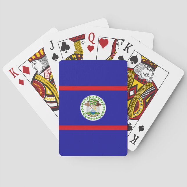 Belise Belizean Flag Coat of Arms Playing Cards (Back)