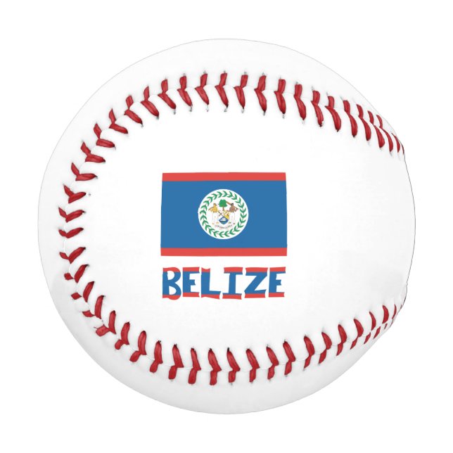 Belise Belizean Flag Personalised  Baseball (Front Left)