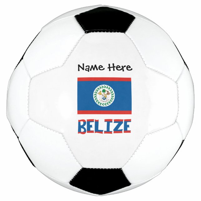 Belise Belizean Flag Personalised  Football (Front)