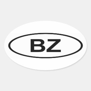 Belise "BZ" Oval Sticker